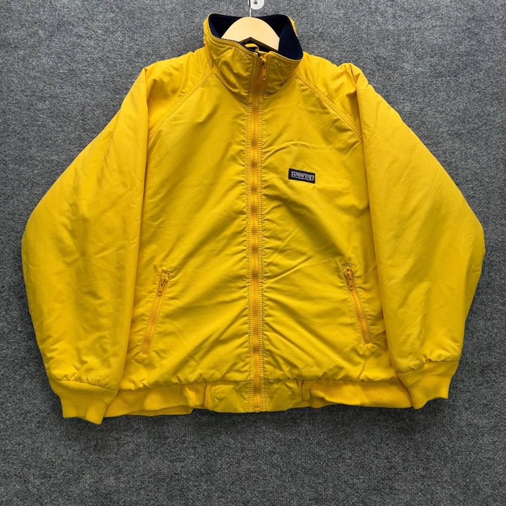 Lands End Squall Jacket Womens‎ Large 14-16 Fleece Lined Thinsulate Made in USA